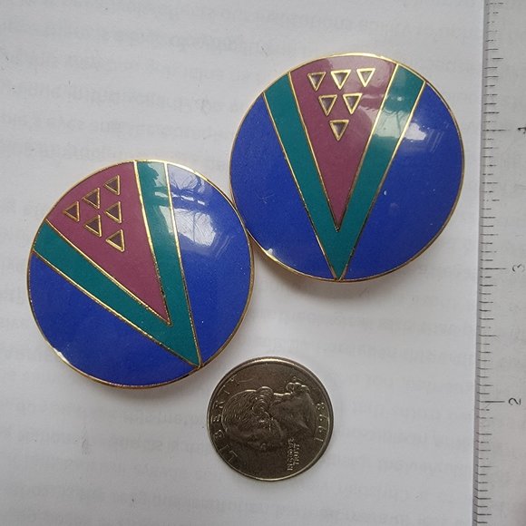 Genuine Vintage Laurel Burch Clip Ons - Picture 1 of 4